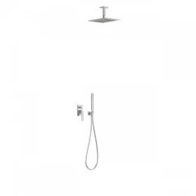 TRES SLIM-TRES Zestaw natryskowy z baterią podtynkową z regulacją strumienia  CHROM