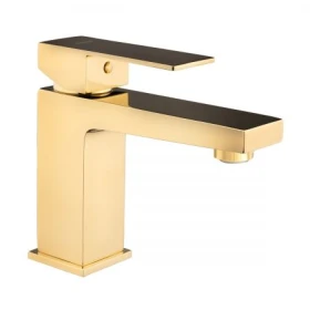 Oltens Gota bateria umywalkowa stojąca złota 32201800