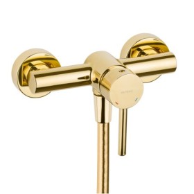 Oltens Molle bateria prysznicowa ścienna złota 33000800