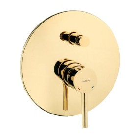 Oltens Molle bateria wanno-prysznicowa podtynkowa złota 34100800