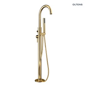 Oltens Molle bateria wannowo-prysznicowa wolnostojąca złota 34300800