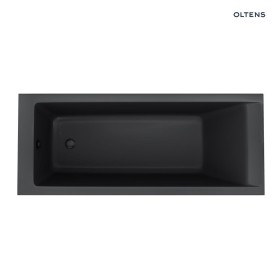 Oltens Langfoss wanna prostokątna 150x70 akrylowa czarny mat 10002300