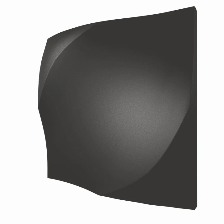 12,5 x 12,5cm WOW WAVE Graphite Matt Płytka Ścienna