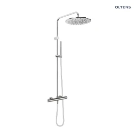 Oltens Boran zestaw prysznicowy termostatyczny z deszczownicą chrom 36502100