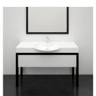 CARME 130 Umywalka meblowa/wpuszczana w blat 130x55cm