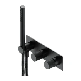 OMNIRES CONTOUR  |  bateria prysznicowo-wannowa podtynkowa z rączką prysznicową antracyt (AT)