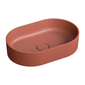 Omnires OVO M+ Umywalka nablatowa, 55 x 36 cm terracotta