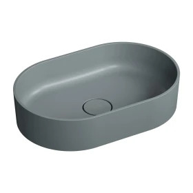 Omnires OVO M+ Umywalka nablatowa, 55 x 36 cm ash grey