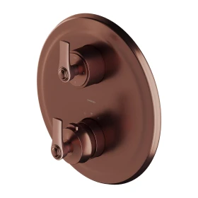 OMNIRES Armance | Termostatyczna bateria prysznicowo-wannowa 3-wyjściowa podtynkowa miedź antyczna (ORB)