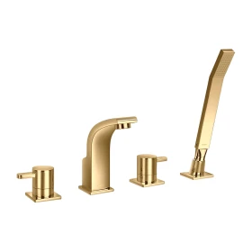 OMNIRES Darling | Bateria wannowa 4-otworowa złota (GL)