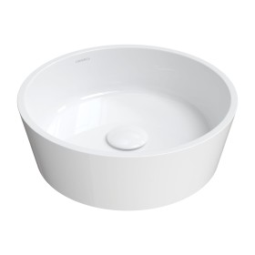 Omnires BARI M+ | Umywalka nablatowa, ø38 cm biały połysk
