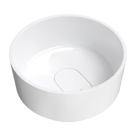 Omnires CADENCE M+ | Umywalka nablatowa, ø42 cm biały połysk