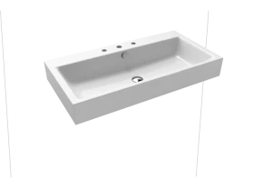 Kaldewei Puro umywalka 90x46 cm nablatowa prostokątna model 3155 biała