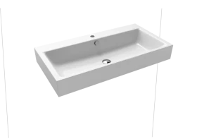 Kaldewei Puro umywalka 90x46 cm nablatowa prostokątna model 3158 biała