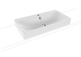 Kaldewei Silenio umywalka 90x46 cm nablatowa prostokątna model 3043 biała 904206013001