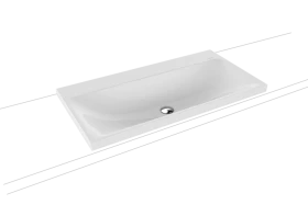 Kaldewei Silenio umywalka 90x46 cm nablatowa prostokątna model 3041 biała 904006313001