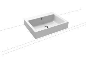 Kaldewei Puro umywalka 60x46 cm nablatowa prostokątna model 3157 biała 