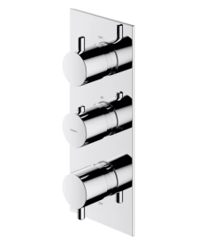 OMNIRES Y |  element natynkowy termostatycznej baterii prysznicowo-wannowej 3-wyjściowej podtynkowej chrom Y1238-KROCR 