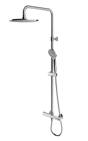 OMNIRES Y |  zestaw prysznicowy ścienny termostatyczny z deszczownicą chrom Y1244LUXLCR 