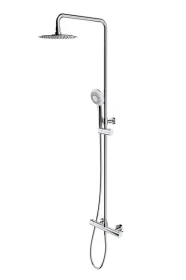 OMNIRES Y |  zestaw prysznicowy ścienny termostatyczny z deszczownicą chrom Y1244X-6CR