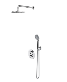 OMNIRES Y | zestaw prysznicowy podtynkowy termostatyczny z deszczownicą chrom SYSYT05CR 