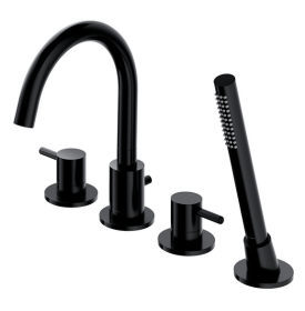 OMNIRES Y | Y bateria wannowa 4-otworowa czarna Y1232BL