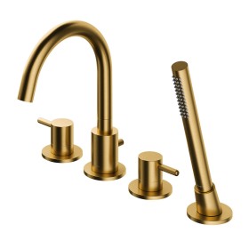 OMNIRES Y | Y bateria wannowa 4-otworowa złoty szczotkowany Y1232GLB