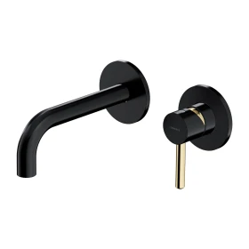 OMNIRES Y | Y bateria umywalkowa podtynkowa czarny / złoty  Y1215HBLGL