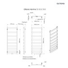 Oltens Varme grzejnik łazienkowy 129,5x50 cm czarny mat 55002300 2.jpg