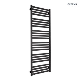 Oltens Vanlig grzejnik łazienkowy 146x50 cm czarny mat 55009300