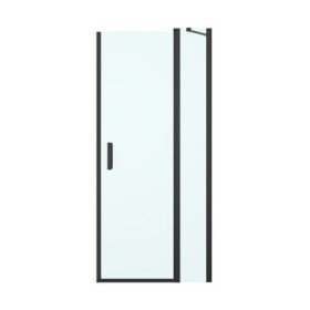 Oltens Verdal drzwi prysznicowe 120 cm czarny mat/szkło przezroczyste 21206300