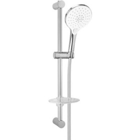 Oltens Saxan EasyClick Alling 60 zestaw prysznicowy z mydelniczką chrom/biały 36003110