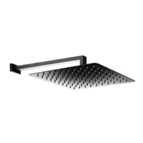 Oltens Vindel (S) Lagan (S) deszczownica 30 cm kwadratowa z ramieniem ściennym czarny mat 36014300