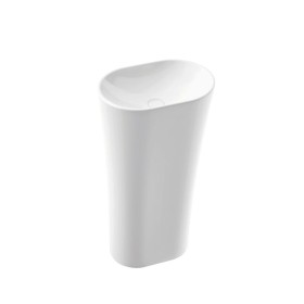 WEGA 44 S Umywalka stojąco-przyścienna - 440 x 305 x 845 mm