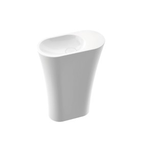 WEGA 60 SL Umywalka stojąco-przyścienna - lewa - 607 x 305 x 845 mm