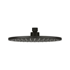 Oltens Atran deszczownica 22 cm okrągła czarny mat 37004300