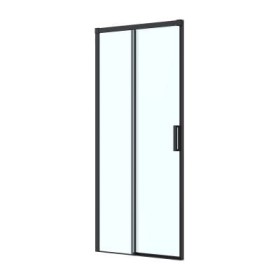 Oltens Breda drzwi prysznicowe 100 cm czarny mat/szkło przezroczyste 21213300