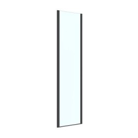 Oltens Breda ścianka prysznicowa 80 cm czarny mat/szkło przezroczyste 22104300