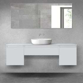 Oltens Vernal zestaw mebli łazienkowych 160 cm z blatem szary mat 68389700