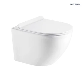  Oltens Hamnes Stille miska WC wisząca PureRim biała  WYPRZEDAŻ