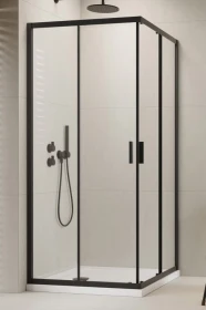Radaway Alienta D kabina prysznicowa 100x80 cm prostokątna czarny mat/szkło przezroczyste 10258010-54-01