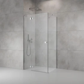 Radaway Almatea SE KDJ kabina prysznicowa 100x90 cm prostokątna chrom połysk/szkło przezroczyste 132143-01-01R