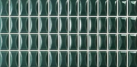 Płytka ceramiczna WOW 3D BARS BEVEL EMERALD GLOSS, 12,5 X 25 CM 