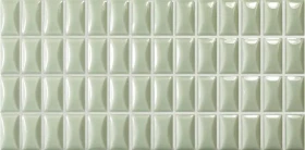 Płytka ceramiczna WOW 3D BARS BEVEL JADE GLOSS, 12,5 X 25 CM 