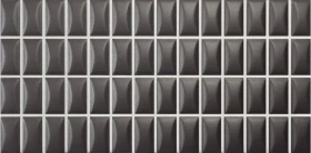 Płytka ceramiczna WOW 3D BARS BEVEL ONIX MATT, 12,5 X 25 CM 