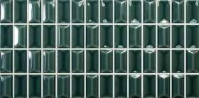 Płytka ceramiczna WOW 3D BARS DIAMOND EMERALD GLOSS, 12,5 X 25 CM