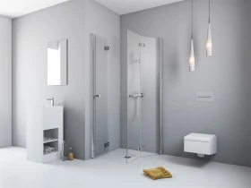 Radaway Essenza New kabina prysznicowa część prawa 80x80 cm kwadratowa 385070-01-01R