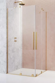 Radaway Furo Gold KDD kabina prysznicowa część prawa 80x80 cm kwadratowa 10105080-09-01R