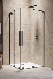 Radaway Furo SL Black KDD kabina prysznicowa część lewa 80x80 cm kwadratowa 10305080-54-01L