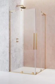 Radaway Furo SL Gold KDD kabina prysznicowa część prawa 90x90 cm kwadratowa 10305090-09-01R